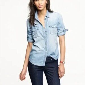 EUC! J.Crew Keeper chambray shirt